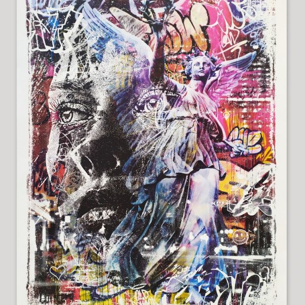 “Triumph” Nouvelle lithographie créée à la fois par PichiAvo et Vhils